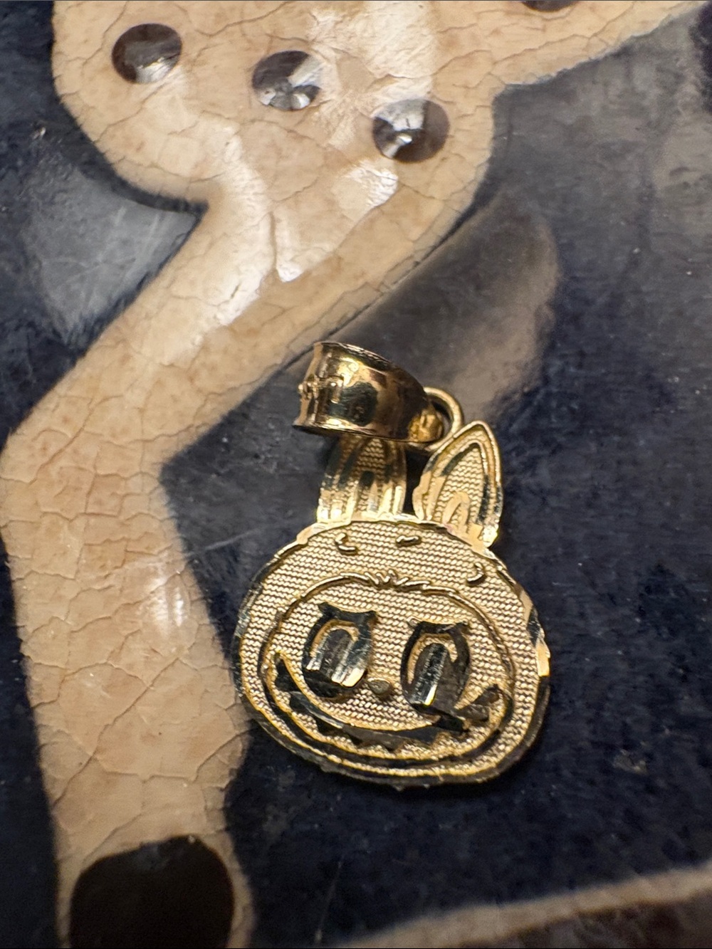 10k gold Labubu Face Pendant
